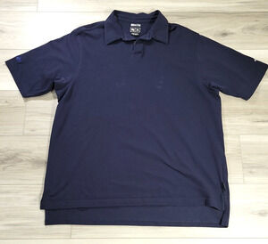 Adidas Polo Shirt Men's XL Navy Climalite Short Sleeve